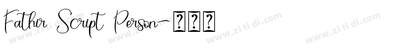 Fathir Script Person字体转换